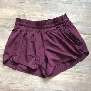 Lululemon Plum Tracker Shorts